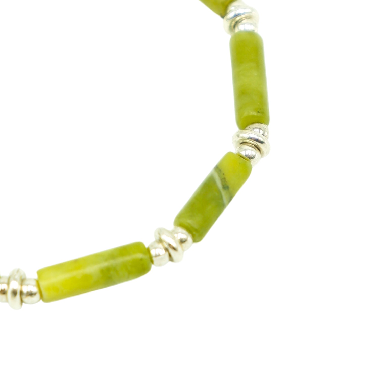 Jade Tibetan Silver Bracelet Harmony • Wellness • Prosperity